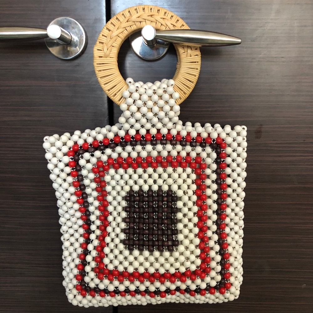 Ulla Johnson Keya Square Beaded Handbag Excellent Condition, Giftable